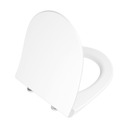 Cидение для унитаза Vitra Nest, 367х452 мм, дюропласт, с микролифтом, цвет- белый, с крышкой, округлое, стульчак, для унитаза