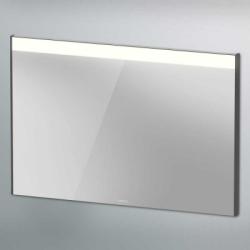 Зеркало Duravit Brioso, 102х70х4,5 см с LED/ЛЕД-подсветкой, прямоугольное, подвесное/настенное, цвет рамы: графит матовый, сенсорный выключатель, диммер, для ванной