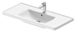 Раковина DURAVIT D-Neo WonderGliss 100,5х48х17 см, подвесная, прямоугольная, санфарфор, цвет белый, с 1 отверстием под смеситель, антигрязевое покрытие, слив/перелив