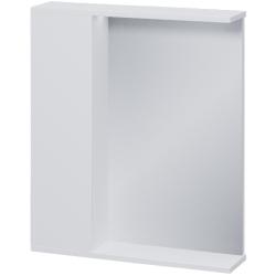 Зеркальный шкаф Volna Lake 70, 70х14,6х70 см, подвесной, с LED/ЛЕД-подсветкой, цвет белый, зеркало, 1 распашная дверца, прямоугольный, левый, левосторонний
