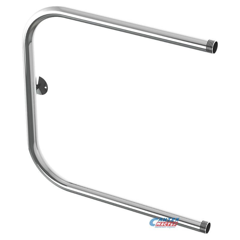 Полотенцесушитель 320х400 мм Indigo P PW32-40 1" дюйм. водяной, боковое подключение, из нержавеющей стали, форма П-образные, настенный, цвет хром, для ванны, горизонтальный, к стояку горячей воды, отопления, межосевое расстояние