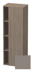 Пенал Duravit DuraStyle, 50x36x140 см, подвесной, (правый), с дверцей, с закрытыми/открытыми полками, цвет: дуб терра/базальт, в ванную комнату