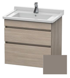 Тумба/шкафчик для консоли/столешницы Duravit DuraStyle под раковину 40х54,8х51,2 см, подвесная, ДСП, цвет: сосна серебристая/базальт, 2 выдвижных ящика, прямоугольная