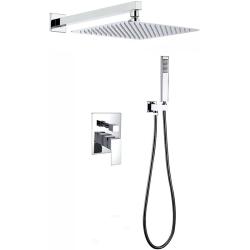 Душевая система BERGES VENTAS 2S, внутренний (скрытый монтаж), хром, однорычажный, округлая/квадратная, латунь/пластик, для ванной