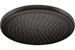Верхний душ Hansgrohe Croma 280 Air 1jet, настенный/потолочный, круглый, с 1 режимом: RainAir, размер 28 см, латунь, цвет матовый черный