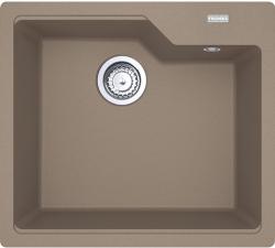 Мойка кухонная Franke URBAN UBG 610-56, 56х50 см, врезная, искусственный гранит (Fragranite+), прямоугольная, цвет миндаль, без отверстия под смеситель, без крыла, слив-перелив, врезная в столещницу, для кухни