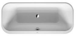 Ванна Duravit Happy D.2 Plus 180х80 см отдельностоящая, акриловая, цвет: белый, с фронтальной панелью, ножками, (без гидромассажа, сифона), прямоугольная, с двумя наклонами для спины