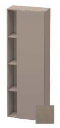 Пенал Duravit DuraStyle, 50x24x140 см, подвесной, (правый), с дверцей, с закрытыми/открытыми полками, цвет: дуб терра/базальт, в ванную комнату