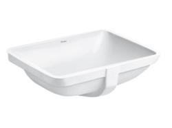 Раковина DURAVIT Starck 3 WonderGliss, 49х36,5х18 см, встраиваемая снизу, прямоугольная, санфарфор, цвет белый, без отверстия под смеситель, слив/перелив