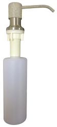 Дозатор для жидкого мыла BAMBOO Форум BM 5,6х11х27 см, встраиваемый, для кухонных моек, латунь, цвет серый, емкость дозатора объемом 0,3 л, устанавливается на мойку, в столешницу