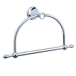 Полотенцедержатель-кольцо Boheme Puro, настенный, одинарный, латунь, форма кольцо, для полотенец, в ванную/туалет/душевую кабину, цвет хром