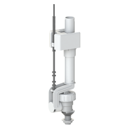 Впускной клапан KK-POL ZND нижний подвод воды 1/2"нр. штуцер пластик, для пластиковых и керамических бачков, заливной механизм