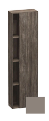 Пенал Duravit DuraStyle, 50x24x180 см, подвесной, (правый), с дверцей, с закрытыми/открытыми полками, цвет: сосна терра/базальт, в ванную комнату