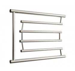 Полотенцесушитель Двин D-Pobeda 50/70, водяной (1"-3/4"-1/2" К0  полированный), боковое подключение, нержавеющая сталь, настенный, форма Е-образная, цвет хром, к отоплению и ГВС, для отопления, обогрева в ванной