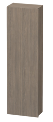 Пенал Duravit DuraStyle, 40x24x140 см, подвесной, (левый), с дверцей, с полкой, со стеклянными полками, цвет: дуб терра, в ванную комнату