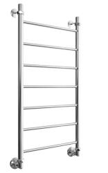 Полотенцесушитель Двин J 100/50, водяной (1"-1/2" К1  Полированный), универсальное подключение, нержавеющая сталь, настенный, форма лесенка, цвет хром, к отоплению и ГВС, для отопления, обогрева в ванной