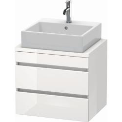 Тумба/шкафчик для консоли/столешницы Duravit DuraStyle под раковину 80х54,8х51,2 см, подвесная, ДСП, цвет: белый глянец, 2 выдвижных ящика, прямоугольная