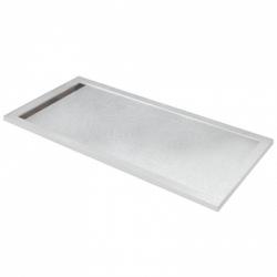 Душевой поддон Cezares Tray, 160х90х3 см, прямоугольный/угловой, искусственный мрамор, низкий, белый, с бортиком, с антискользящим покрытием, литой, литьевой, для душа