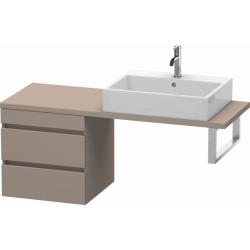 Тумба/шкафчик для консоли/столешницы Duravit DuraStyle под раковину 50х47,8х51,2 см, подвесная, ДСП, цвет: базальт, 2 выдвижных ящика, прямоугольная