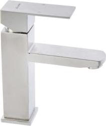 Смеситель для раковины/умывальника Accoona, однорычажный, неповоротный, керамический, длина излива 114 мм, нержавеющая сталь, цвет нержавеющая сталь