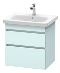 Тумба/шкафчик для консоли/столешницы Duravit DuraStyle под раковину 40х54,8х51,2 см, подвесная, ДСП, цвет: светло-голубой, 2 выдвижных ящика, прямоугольная