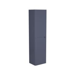 Пенал IDDIS Edifice 40х30х150 см, подвесной, универсальная ориентация, 2 распашные дверцы/со стеклянными полками, цвет темно-серый, в ванную комнату