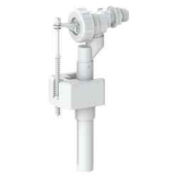 Впускной клапан KK-POL боковой подвод воды 3/8"нр. штуцер пластик, для пластиковых и керамических бачков, заливной механизм