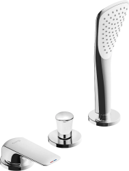 Смеситель для ванны/душа KLUDI AMEO на борт ванны, однорычажный, неповоротный, без излива, латунь, цвет хром