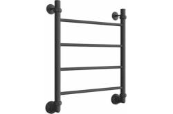 Полотенцесушитель Двин J 60/50, водяной (1"-1/2" К3  графит), универсальное подключение, нержавеющая сталь, настенный, форма лесенка, цвет графит, к отоплению и ГВС, для отопления, обогрева в ванной