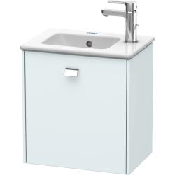 Тумба под раковину Duravit Brioso, 72х47,9х44,4 см, подвесная, 1 выдвижной ящик, ДСП, цвет: светло-голубой/хром, шкафчик навесной, механизм доводчика, прямоугольная, правая/левая, в ванную комнату