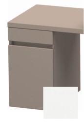 Тумба/шкафчик для консоли/столешницы Duravit DuraStyle под раковину 30х47,8х51,2 см, подвесная, ДСП, цвет: базальт/белый матовый, 1 выдвижной ящик, прямоугольная