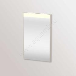 Зеркало Duravit Brioso, 42х70х4,5 см с LED/ЛЕД-подсветкой, прямоугольное, подвесное/настенное, цвет рамы: серо-коричневый, сенсорный выключатель, диммер, для ванной
