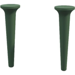 Ножки Cezares Idra для тумбы и пенала, 2 шт. размер 9х9х29 см дерево, цвет зеленый матовый (Verde Opaco)