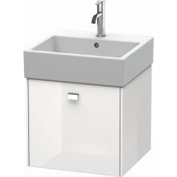 Тумба/шкафчик для консоли/столешницы Duravit Brioso под раковину 42х55х44,2 см, подвесная, ДСП, цвет: белый глянец/хром, 1 выдвижной ящик, прямоугольная