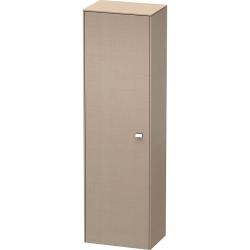 Пенал Duravit Brioso L, 52x36x177 см, подвесной, (левый), с дверцей, с полкой, со стеклянными полками, цвет: лен/хром, в ванную комнату