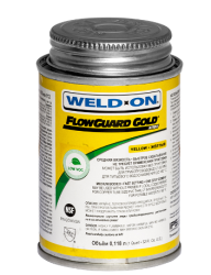 Клей Weld-On Flow Guard Gold, ХПВХ, желтый, 118 мл арт. 15720