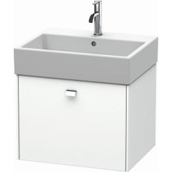 Тумба/шкафчик для консоли/столешницы Duravit Brioso под раковину 52х48х44,2 см, подвесная, ДСП, цвет: белый матовый/хром, 1 выдвижной ящик, прямоугольная