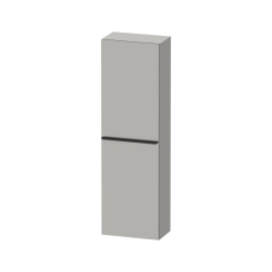Пенал Duravit D-Neo, 40x24x132 см, подвесной, (левый), с распашной дверцей/одностворчатый, с 4 стеклянными полками, цвет: бетонно-серый, в ванную комнату