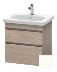 Тумба/шкафчик для консоли/столешницы Duravit DuraStyle под раковину 80х47,8х51,2 см, подвесная, ДСП, цвет: сосна серебристая/белый матовый, 2 выдвижных ящика, прямоугольная