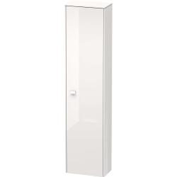 Пенал Duravit Brioso R, 27х19,6х133,1 см, подвесной/напольный, (правый), с дверцей/одностворчатый, с полками, со стеклянными полками, цвет: белый глянец, в ванную комнату
