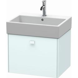 Тумба/шкафчик для консоли/столешницы Duravit Brioso под раковину 52х55х44,2 см, подвесная, ДСП, цвет: светло-голубой, 1 выдвижной ящик, прямоугольная