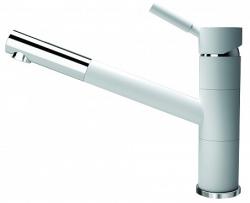 Смеситель для кухни/мойки Flortek Фита FK, однорычажный, керамический картридж, с поворотным изливом, низкий, длина излива 231 мм, латунь, цвет жасмин