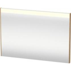 Зеркало Duravit Brioso, 102х70х4,5 см с LED/ЛЕД-подсветкой, прямоугольное, подвесное/настенное, цвет рамы: дуб европейский, сенсорный выключатель, диммер, для ванной