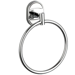 Полотенцедержатель Haiba, настенный, форма кольцо, металлический, для полотенец в ванную/туалет/душевую кабину, цвет хром