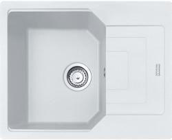 Мойка кухонная Franke URBAN UBG 611-62, 62х50 см, врезная, искусственный гранит (Fragranite+), прямоугольная, цвет белый, без отверстия под смеситель, с крылом, оборачиваемая, левая/правая, слив-перелив, врезная в столещницу, для кухни