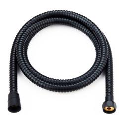 Шланг для душа Esko BMSH16 160 см 1/2"вн.х 1/2"вн. металлизированная оплетка, нержавеющая сталь, черный, двойная сцепка
