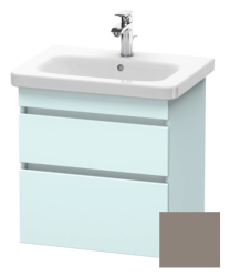 Тумба/шкафчик для консоли/столешницы Duravit DuraStyle под раковину 40х54,8х51,2 см, подвесная, ДСП, цвет: светло-голубой/базальт, 2 выдвижных ящика, прямоугольная