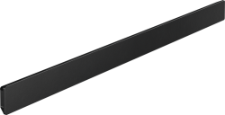 Штанга/планка для аксессуаров Hansgrohe WallStoris 500, размер 50х3,3 см, настенная, декоративная, цвет матовый черный, металлическая/пластиковая, прямоугольная, подвесная, для душа/ванной
