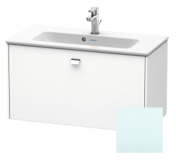 Тумба под раковину для консоли/столешницы Duravit Brioso 82х48х44,2 см, подвесная, ДСП, цвет: светло-голубой/хром, 1 выдвижной ящик, прямоугольная