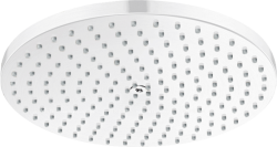 Верхний душ Hansgrohe Raindance S 240 1jet PowderRain, потолочный/настенный монтаж, круглый, с 1 режимом, размер 24 см, латунный, цвет матовый белый, для душа/ванной